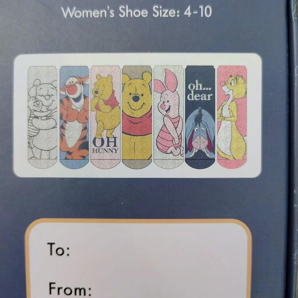 Disney Winnie the‎ Pooh Socks Womens 4-10 7 Days Of Cozy Crew